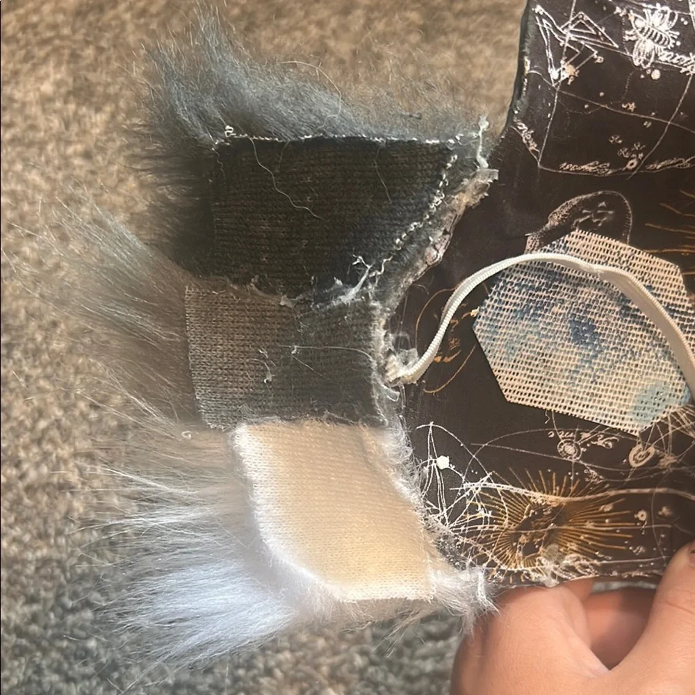 Gray and White Cat Mask